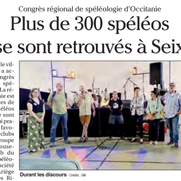 Plus de 300 spéléos se sont retrouvés à Seix